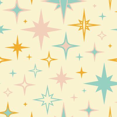 Геометрический винтажные узоры со звездами