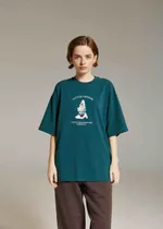 Футболка Called a Garment Landscape Изумрудная