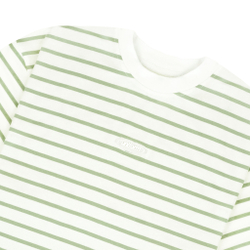 Футболка UNIFORM Regular Stripe белый/зеленый