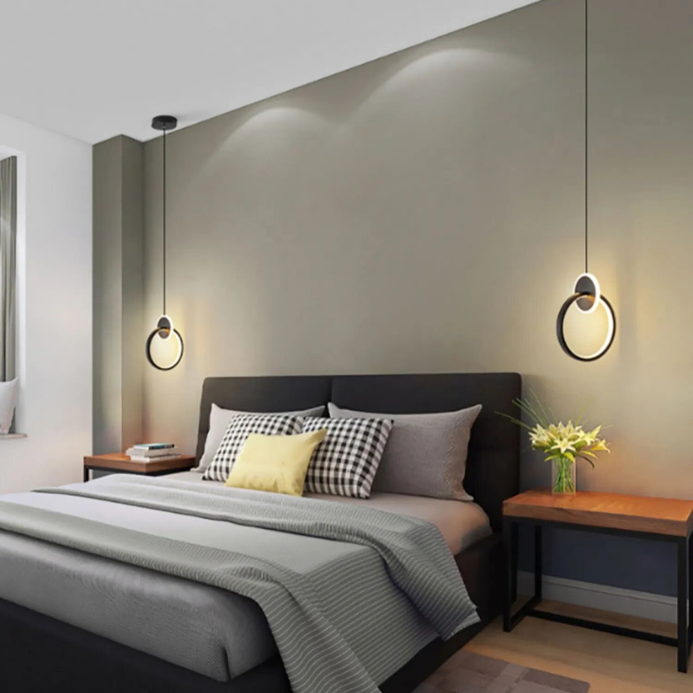 Светильник подвесной светодиодный Lanbos, 6 Вт LED, 3 кв м, черный