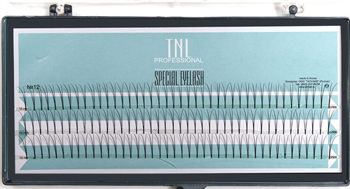 TNL Ресницы на ленте пучки безузелковые №12