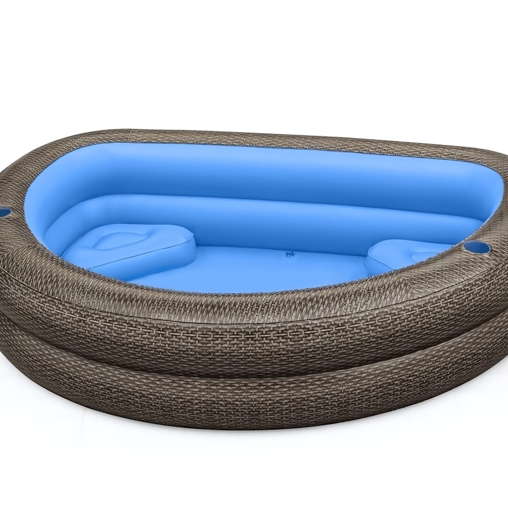 Бассейн надувной 231*178*53 см TruPrint Wicker Family Bestway (54426)