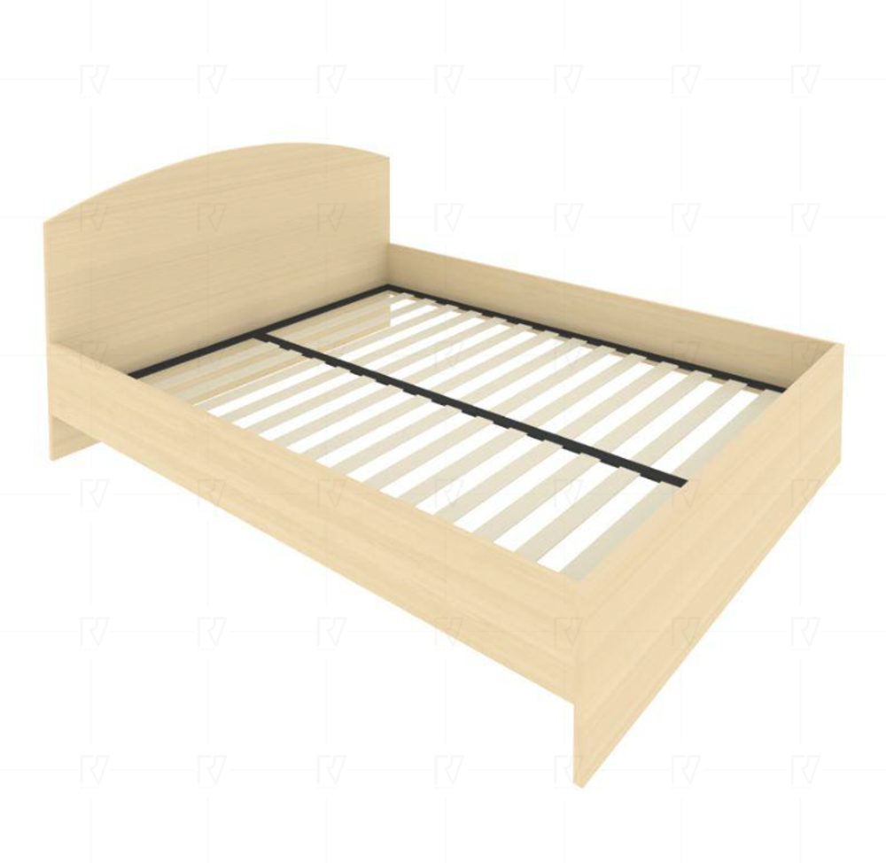 Кровать с ортопедическим основанием и изголовьем Light С-КИ-160