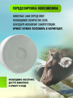 Соль для животных лизунец кормовая для имуннитета витамины