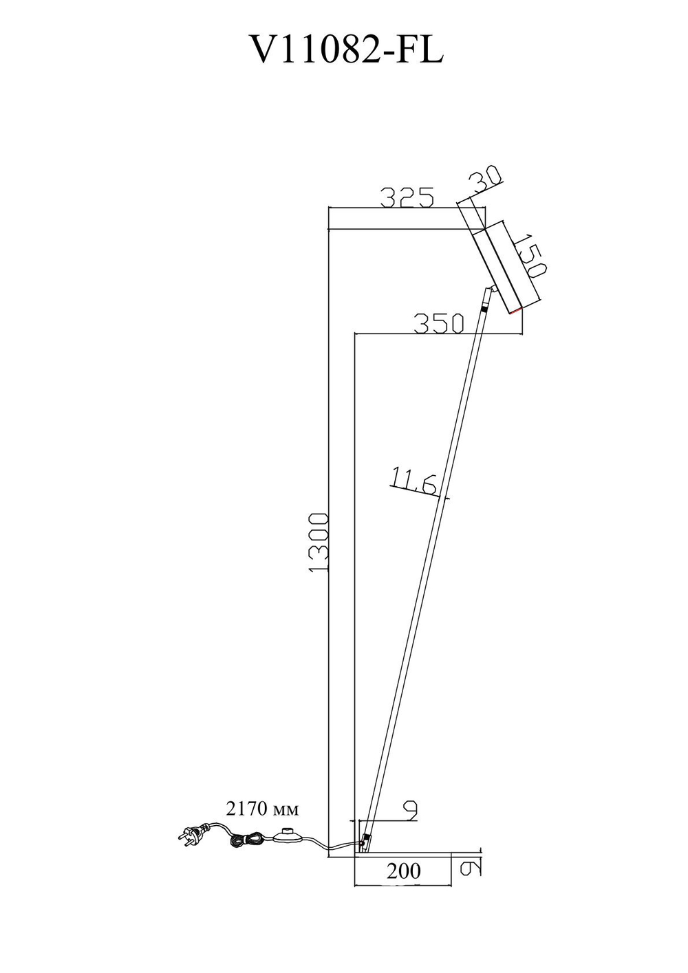 Торшер светодиодный Moderli V11082-FL Harmo