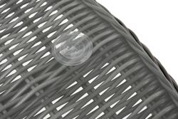 "Эспрессо" плетеный круглый стол, диаметр 118 см, цвет графит