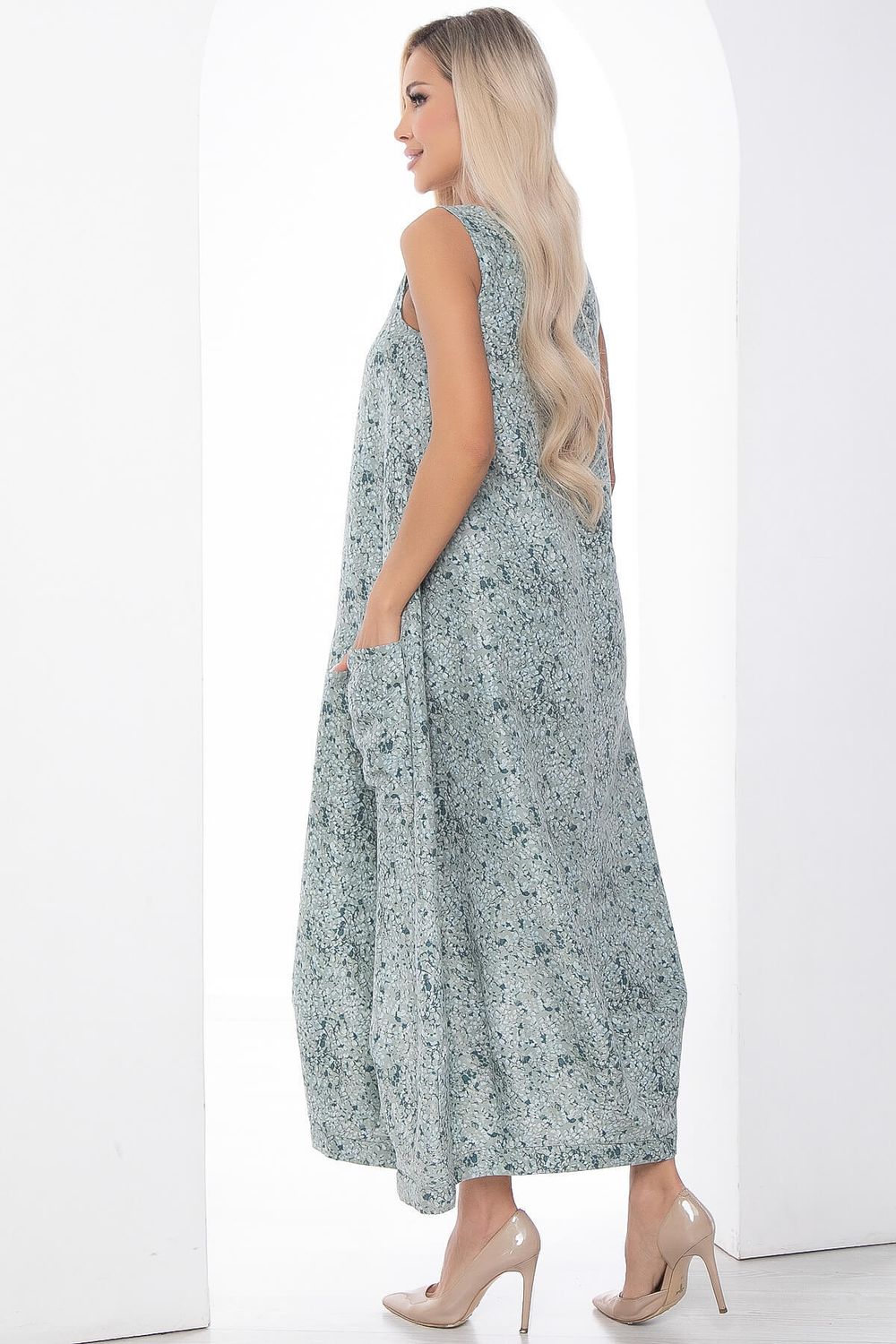 Сарафан В стиле бохо (зеленый) П9037 LT Collection