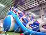 Коммерческий надувной батут-горка "Дракон" 18*8*13 м