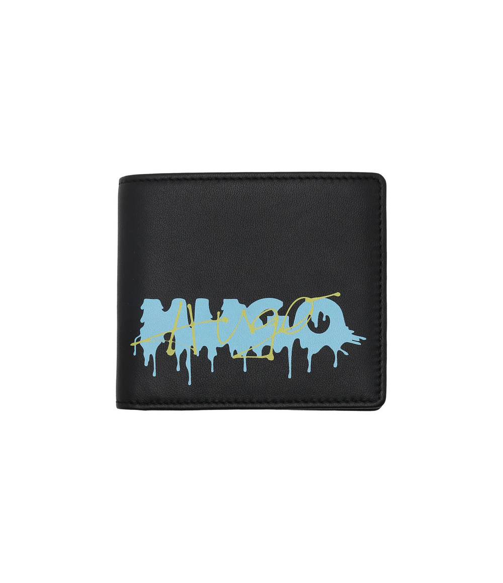 Кожаный кошелек Timon_8 cc HUGO - черный(50516975)