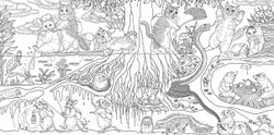 Cats and Friends of Fairyland. Coloring Book