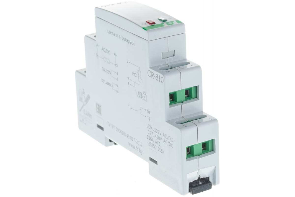Реле контроля температуры CR-810 230В 16А 1перекл. (с внешн. термист. датчиками)