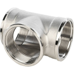 Тройник с внутренней резьбой STOUT SFT 0020 - 2" (для стальных труб, латунь никелированная)