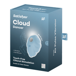 Вакуумный стимулятор клитора Satisfyer Cloud Dancer, голубой