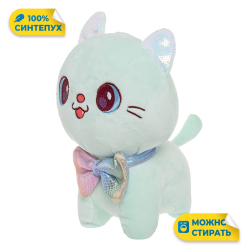 Мягкая игрушка Кошка из велюра подарок для девочки мальчика