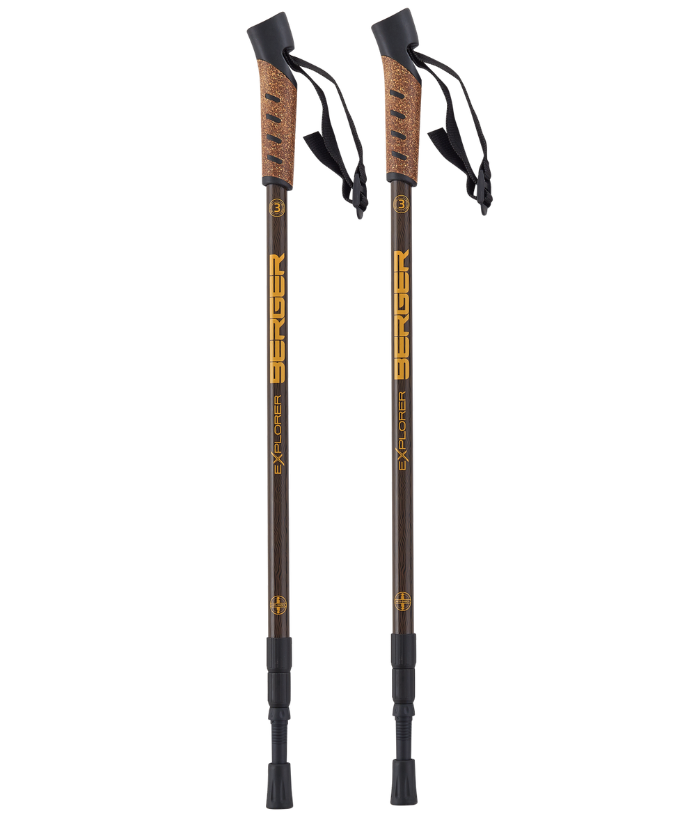 Палки скандинавские BERGER Explorer 3-секц., 67-135 см
