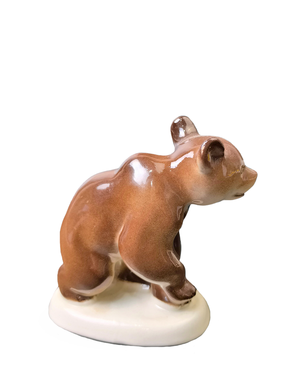Статуэтка (миниатюра) "Медвежонок присевший" ЛФЗ