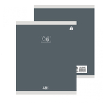 Тетрадь 48л., А5, клетка, Alingar "Style", скрепка, мелованый картон ( стандарт), блок офсет, 5 дизайнов в пленке т/у