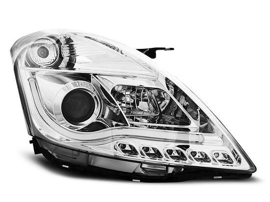 Передние фары tube light chrome для Suzuki Swift 4(IV)