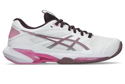 Женские теннисные кроссовки Asics Solution Speed FF 4 Clay - white/dusty mauve
