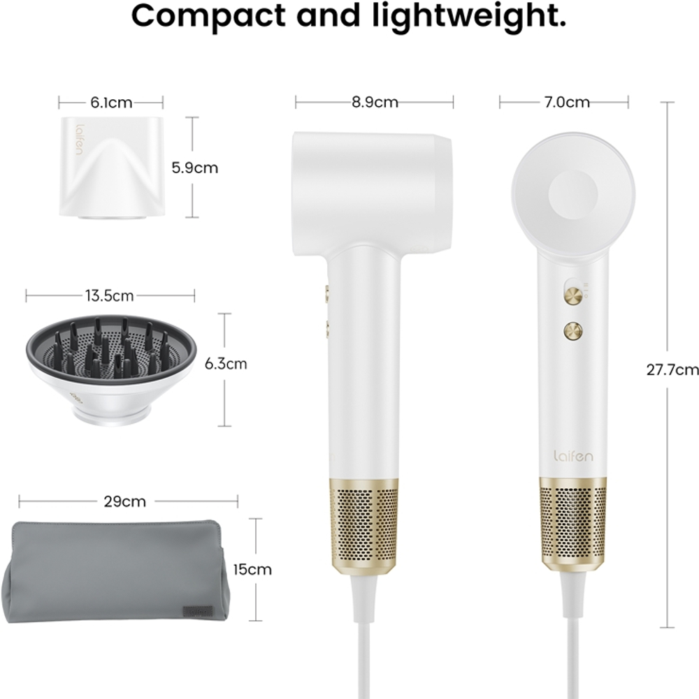 Laifen SWIFT Premium - Фен для волос White, 1 szt.
