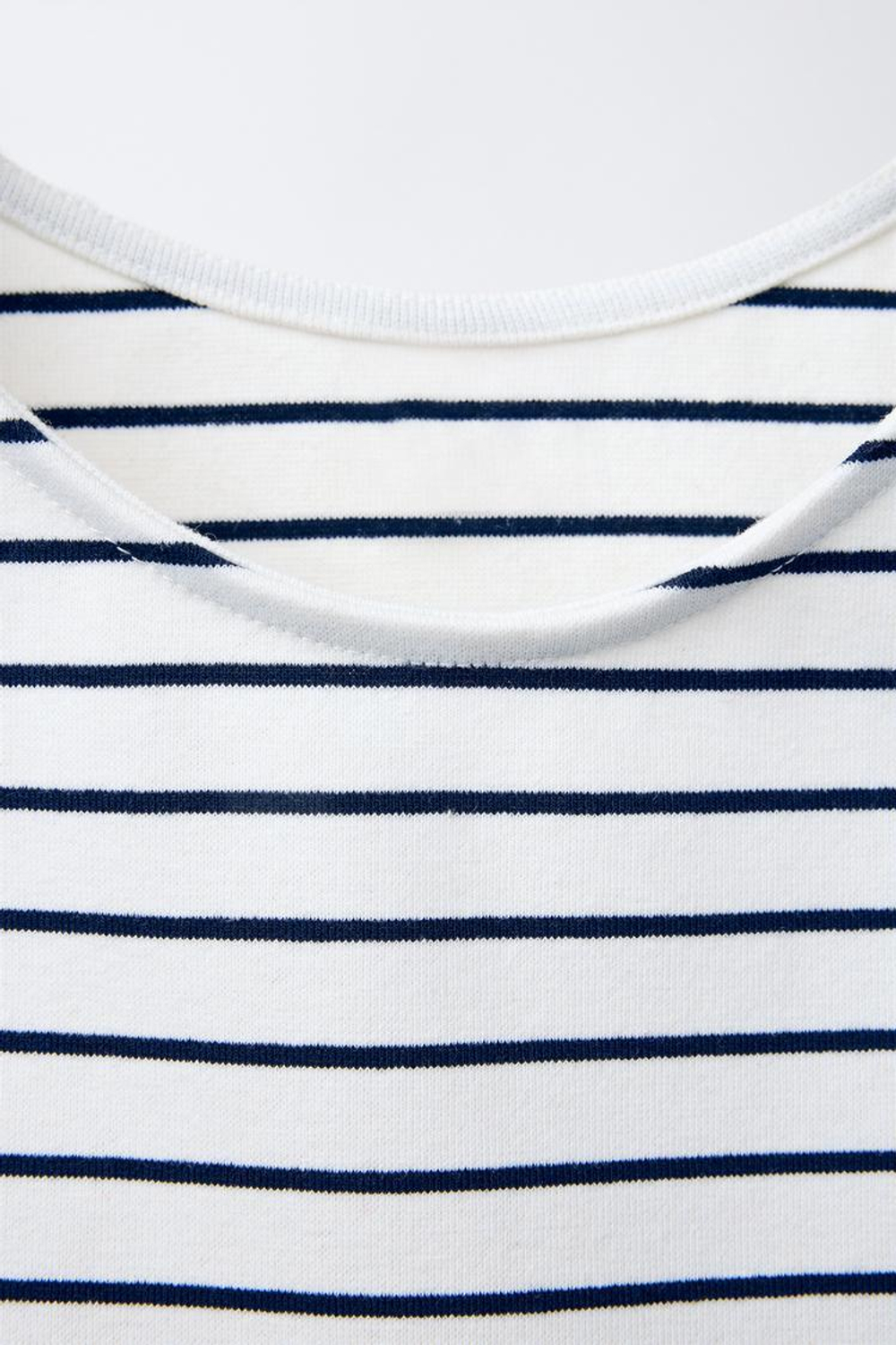 ZARA ТОП В ПОЛОСКУ С БАНТАМИ, МОРСКОЙ СИНИЙ