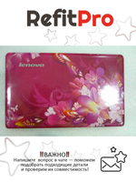 Крышка матрицы для ноутбука Lenovo ideapad S10-3S, красная с рисунком (31043690), оригинал