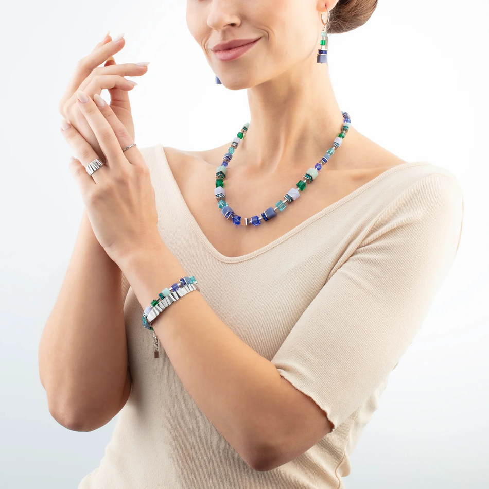 Серьги Coeur de Lion Blue-Green 3039/21-0705