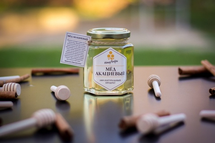 Мед натуральный акациевый HoneyForYou, 250 грамм