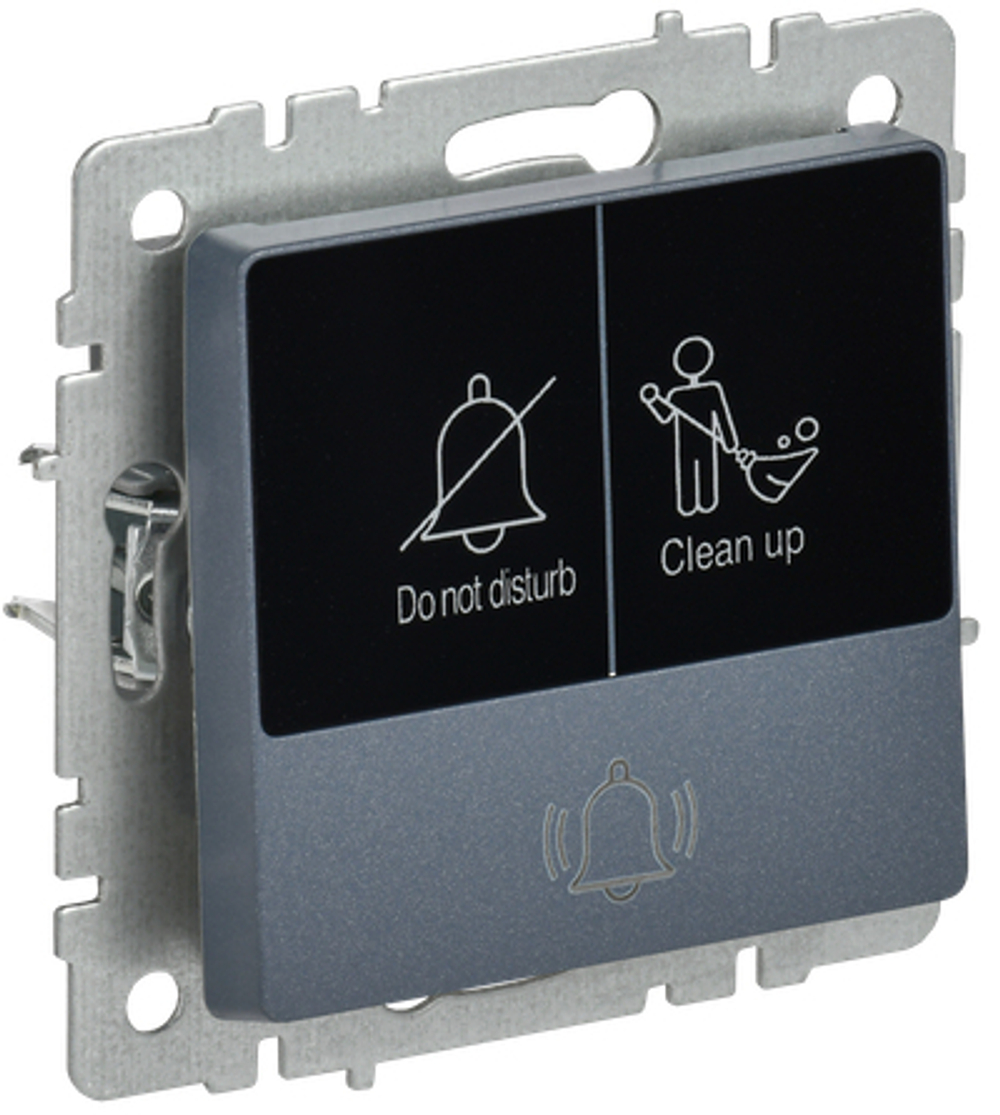 BRITE Кнопка звонка с индикацией для отелей 10А ВС10-1-9-БрМ маренго IEK