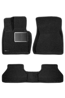 Коврики салона для BMW X5 (F15)/X6 (F16) (2015-2018) Euromat 3D Lux черные. Арт. EM3D-001215