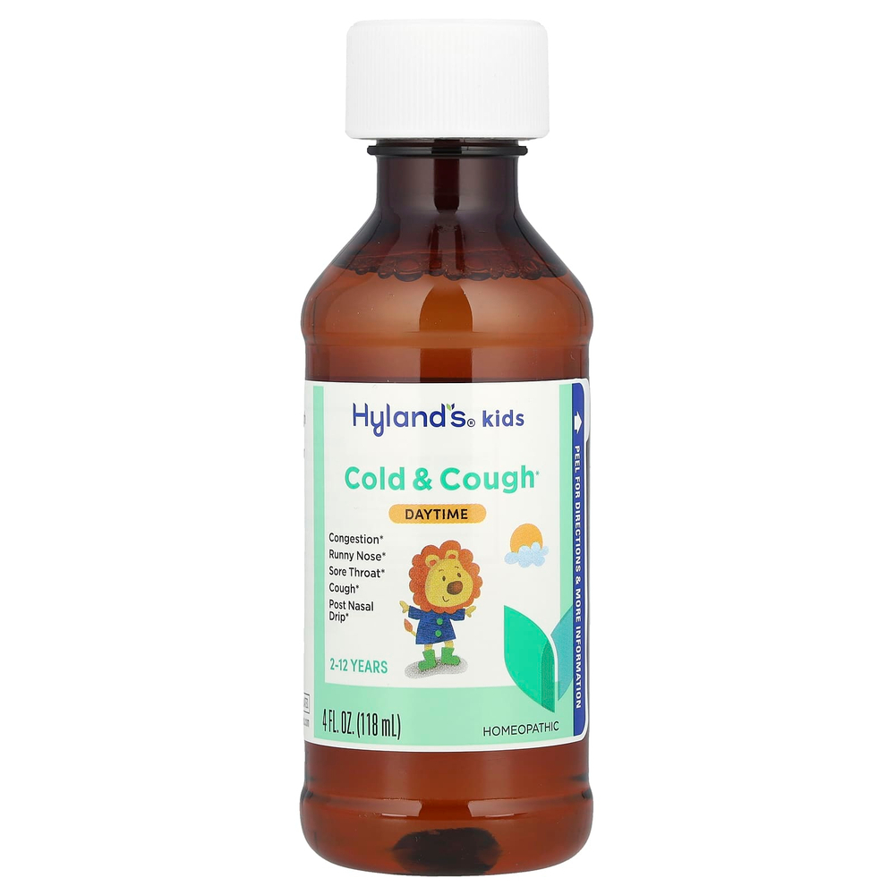 Hyland's Naturals, От простуды и кашля для детей, для детей от 2 до 12 лет, без добавок, 118 мл (4 жидк. унц.)