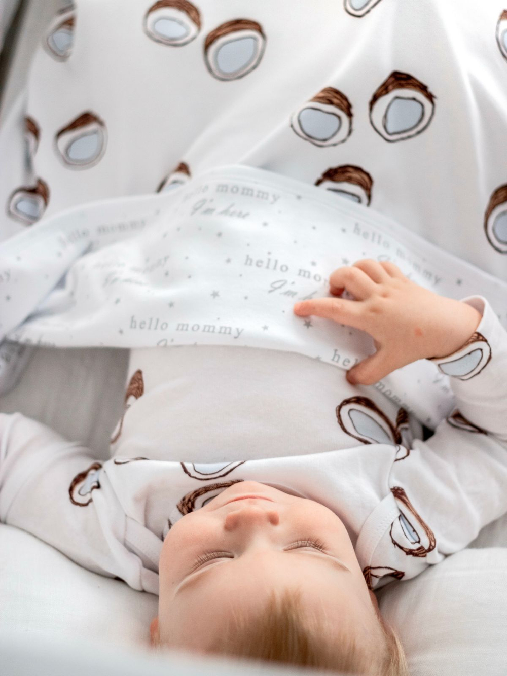 Двусторонний плед Mjölk Кокосы, уценка