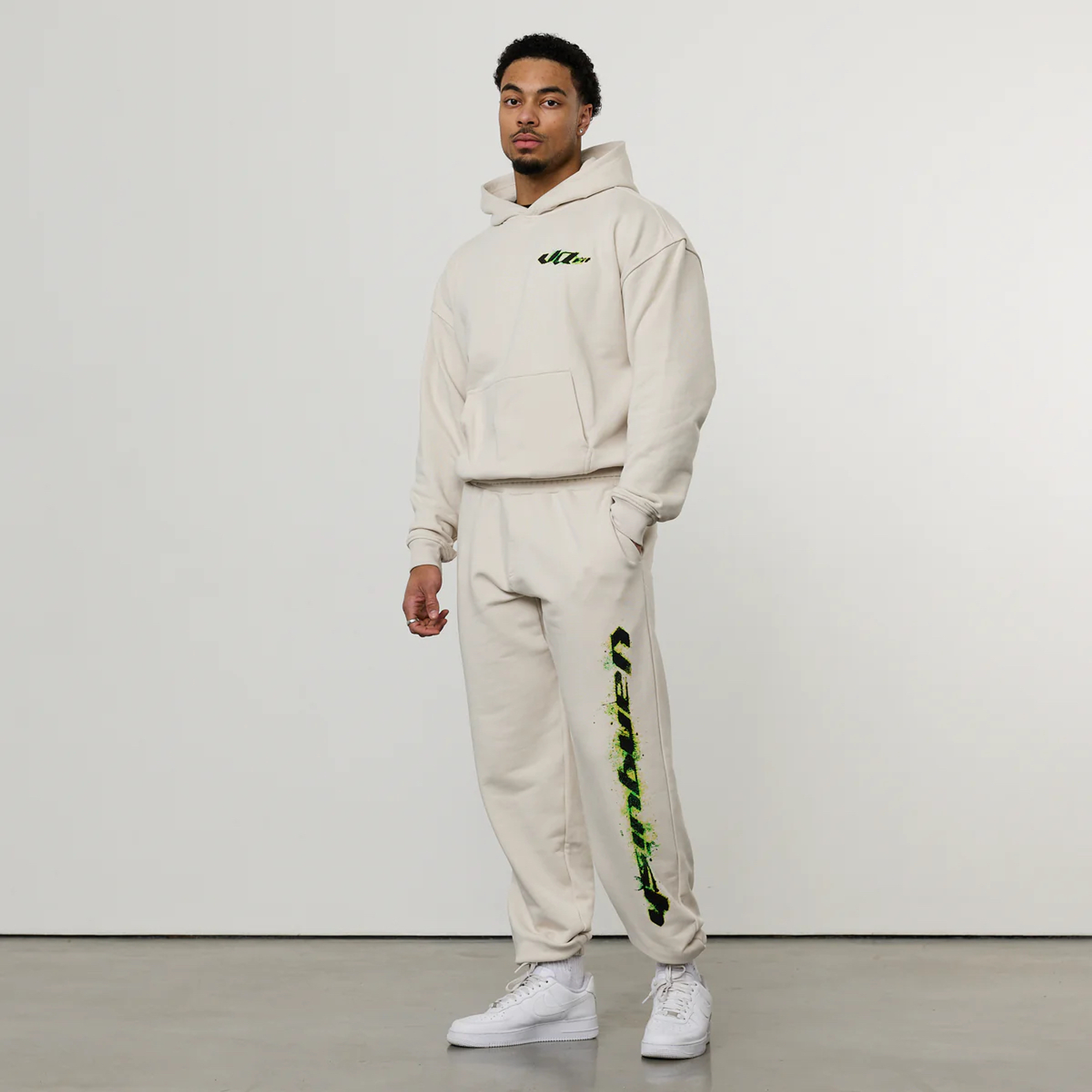 Толстовка VANQUISH Acid Oversized Hoodie Off White