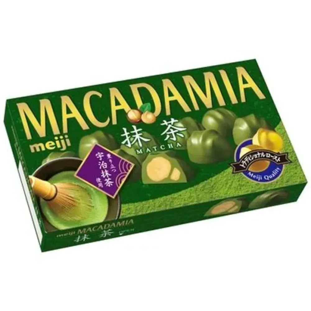 Макадамия орех в шоколаде с зеленым чаем Meiji, 63 гр. 1/10/80