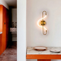 637653 Бра CORINTO 10W LED 690LM ЗОЛОТО 3000K IP20