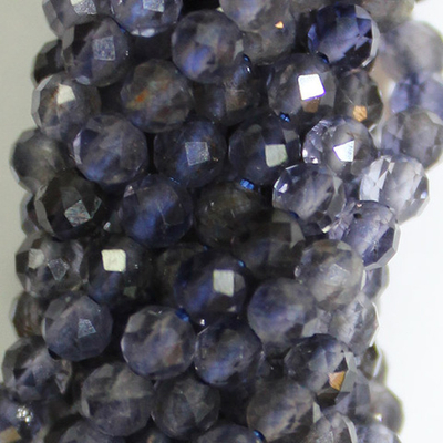 Иолит в юв. огранке бусины 3мм