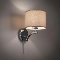 Citilux Эвора Рондо CL460311 Бра с бежевым абажуром и выключателем