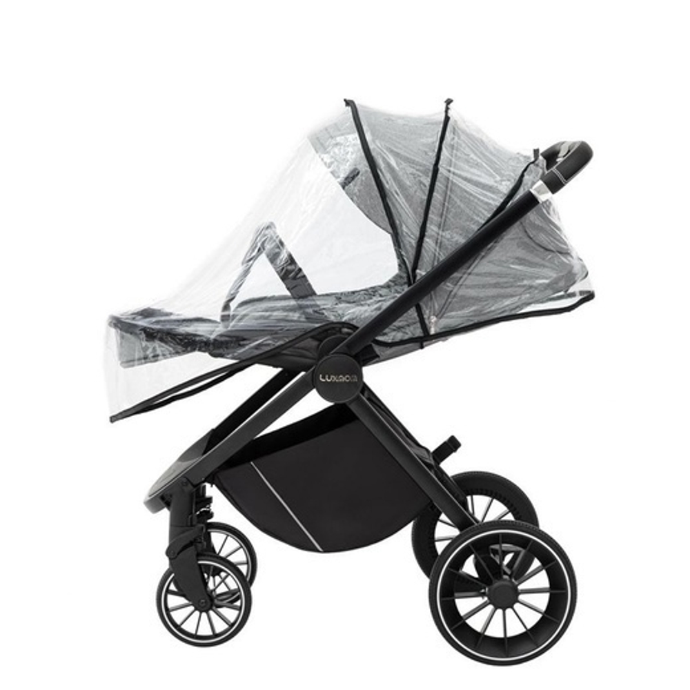 Коляска детская модульная 2в1 Luxmom 760 / выдвижная ручка/серый цвет