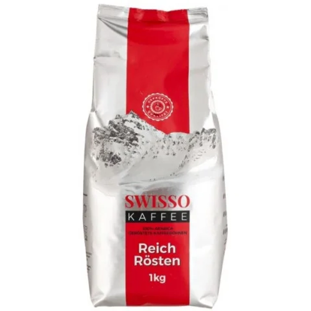Кофе в зернах SWISSO KAFFEE Reich Rosten