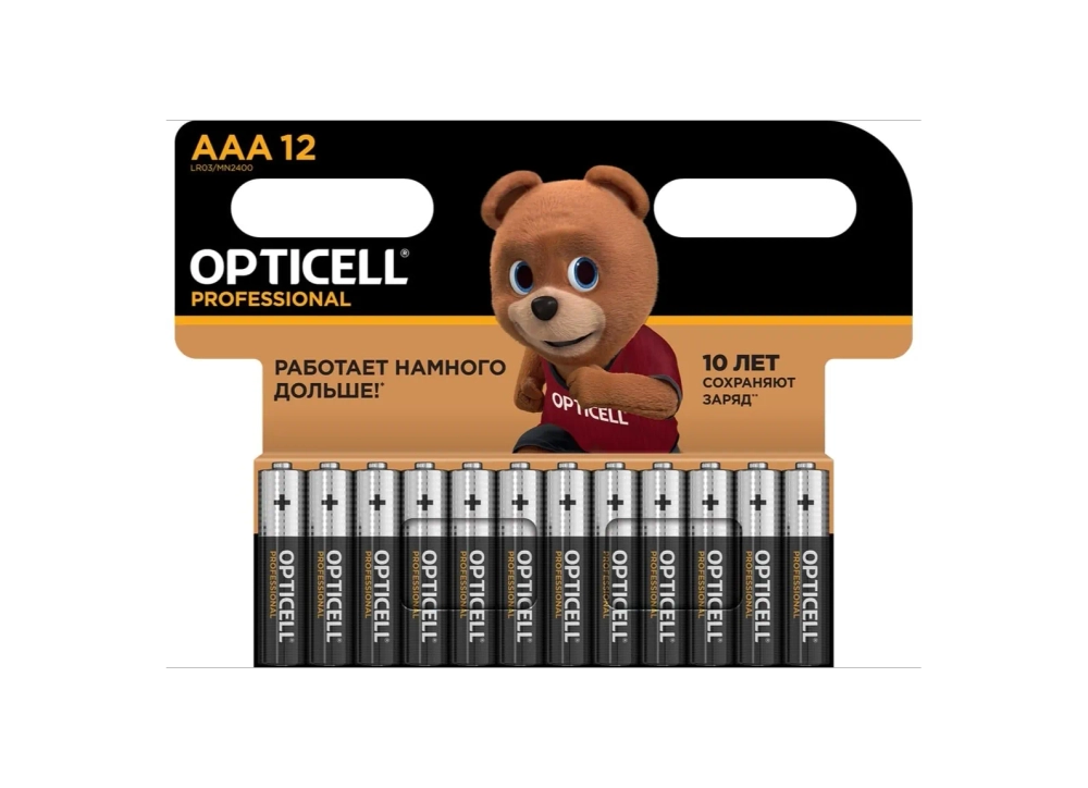 Батарейка ААА Opticell Professional LR03 AAA (12шт) блистер
