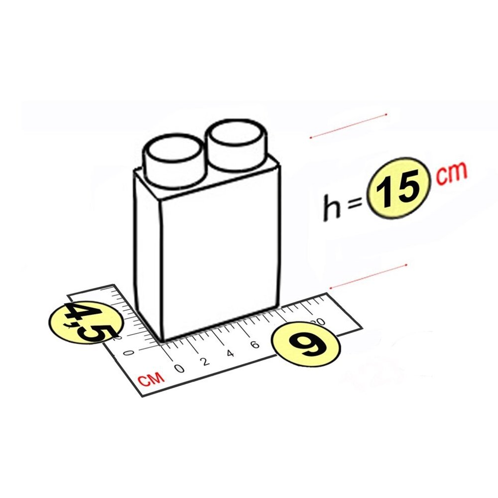 Элемент высокий 9x4,5x15 см для конструктора 7,5"