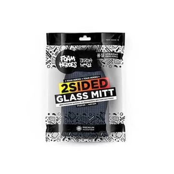 Foam Heroes 2Sided Glass Mitt двусторонняя варежка из микрофибры для очистки стекол 17х23см, 440г/м2