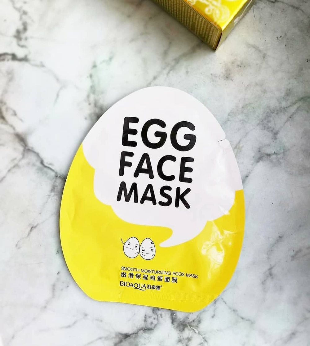 Тканевая яичная маска