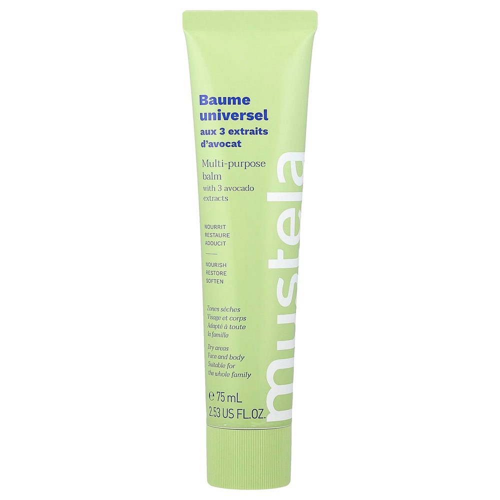 Mustela, универсальный бальзам с 3 экстрактами авокадо, 75 мл (2,53 жидк. унции)