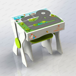 Комплект детской мебели-стол для конструирования 3 в 1 + стул