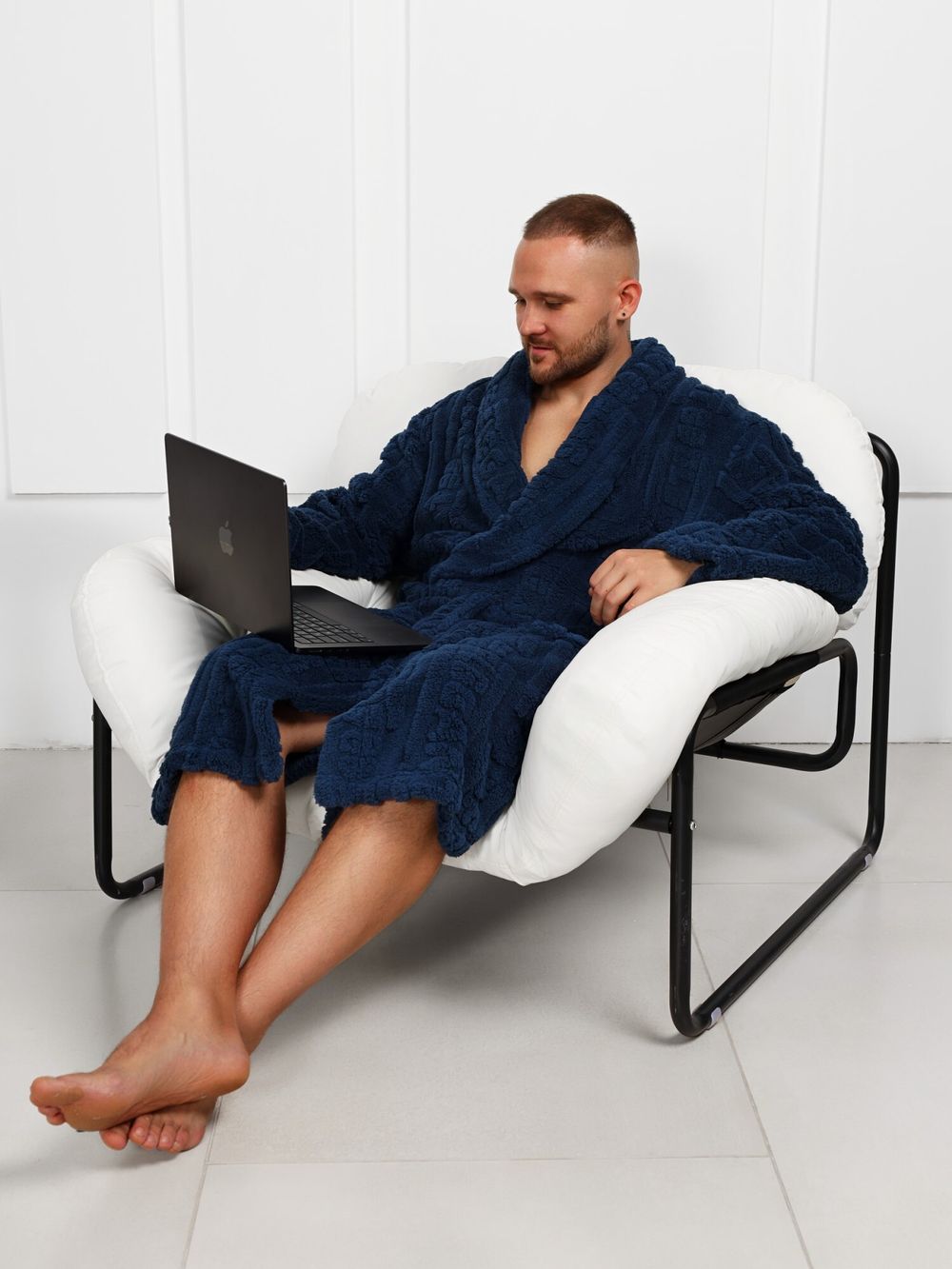 Халат мужской Идеал-3 Виотекс СИНИЙ