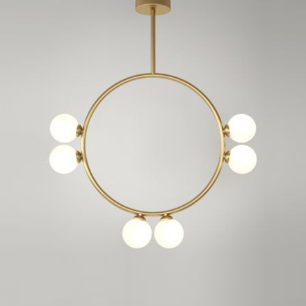 Ceiling design lamp  Circl by Atelier Areti 6 (Gold)