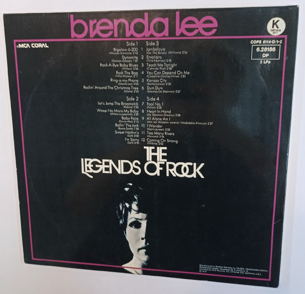 Brenda Lee The Legends Of Rock (Germany)