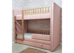 Кровать двухъярусная Elit soft (розовый)