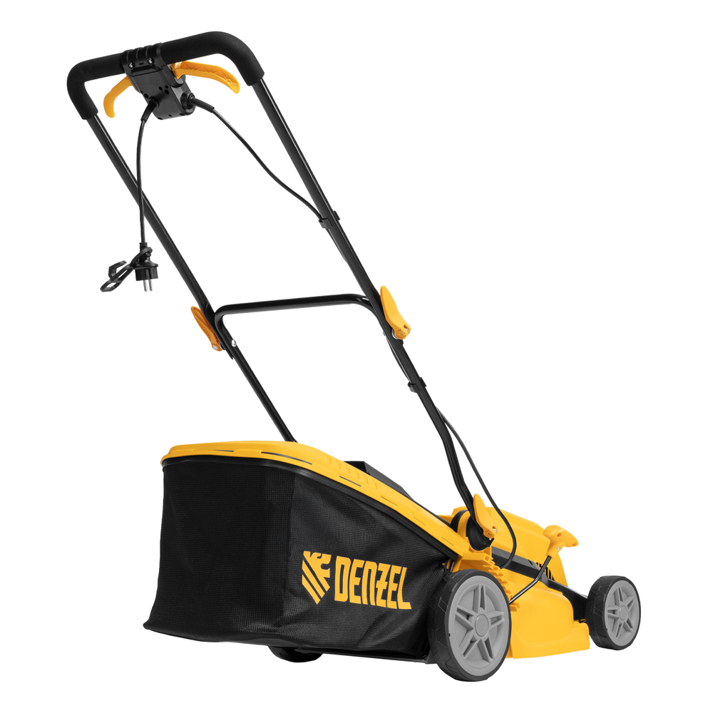 Газонокосилка электрическая GMC-1800, шир. 38см, 1800 Вт, 6 уров., травосб. 35 л Denzel